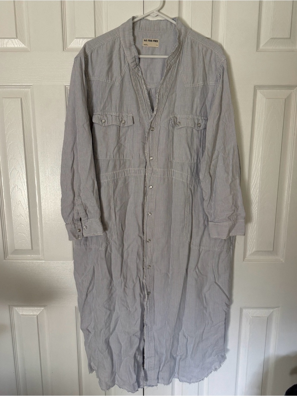 Free People - We The Free Button Up Shirtdress 100% cotton